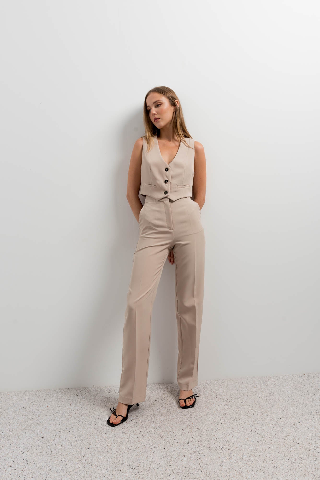 Pantalon de costume - Beige