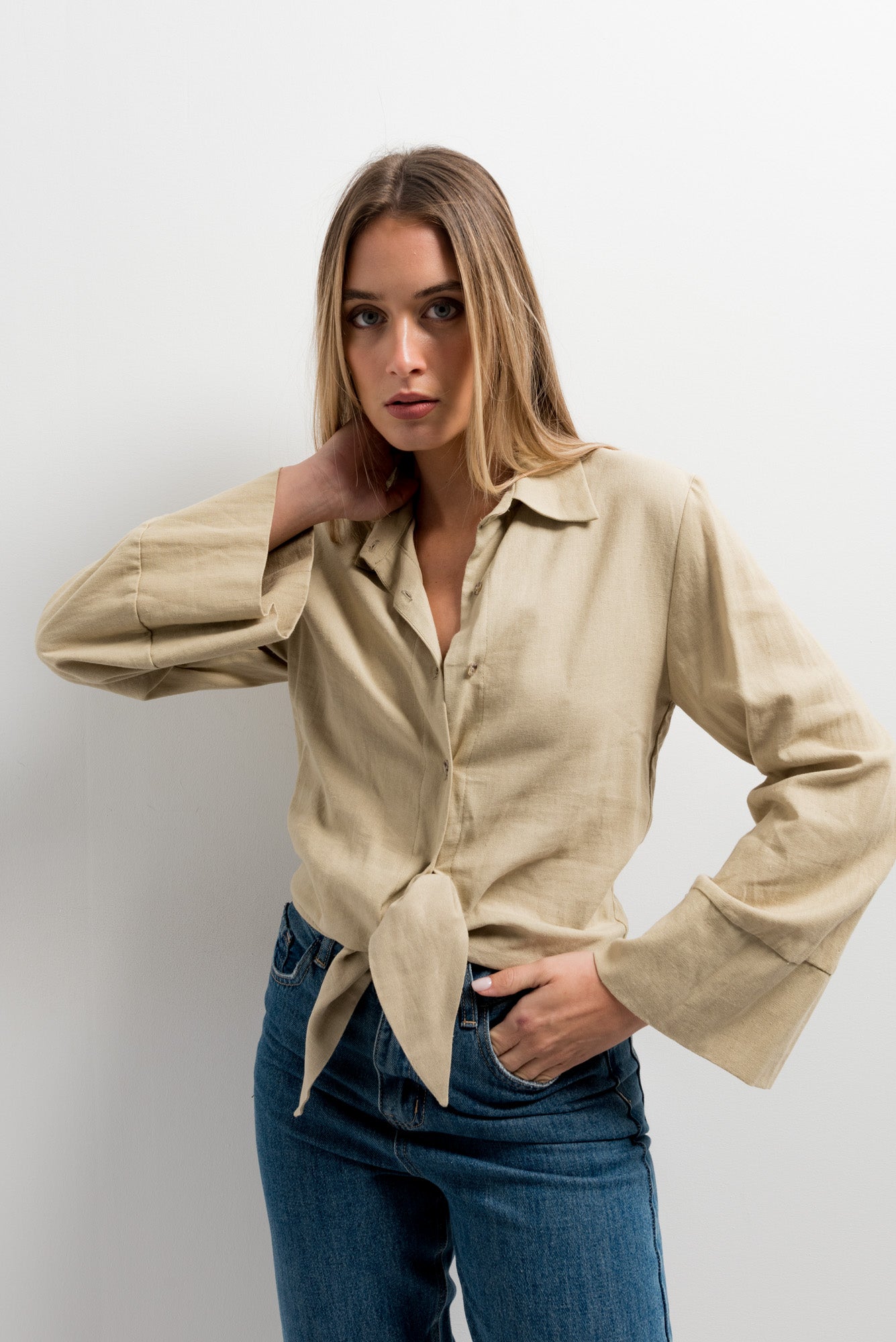 Chemise en lin - Beige